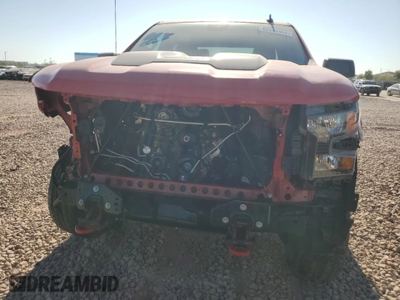 2022 Chevrolet Silverado 1500 Custom Trail Boss with VIN 3GCPDCED7NG668476, listed as a Copart auction lot 82044464 with 29,025 mi miles and Salvage Title. Bid and sale history available at DreamBid. Image 5.