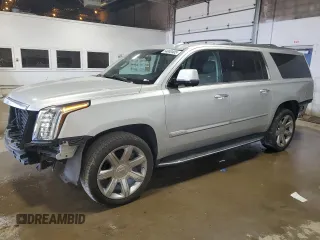 2019 Cadillac Escalade ESV Luxury z VIN 1GYS4HKJ9KR159805, wystawiony jako Copart lot #54040405 z przebiegiem 89 302 mil mil oraz Szkoda całkowita • Salvage title. Historia ofert i sprzedaży dostępna na DreamBid. Obrazek 1.