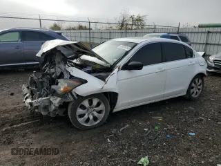 2008 Honda Accord EX-L z VIN 1HGCP26888A123425, wystawiony jako Copart lot #85009754 z przebiegiem Nie podano mil oraz Szkoda całkowita • Salvage title. Historia ofert i sprzedaży dostępna na DreamBid. Obrazek 1.