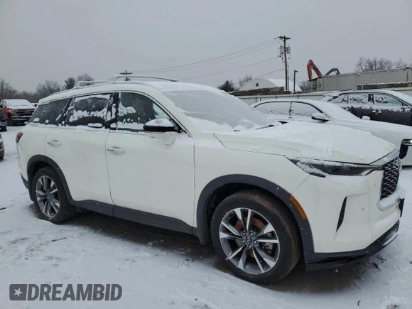 2024 Infiniti QX60 Luxe z VIN 5N1DL1FS5RC339335, wystawiony jako Copart lot #86246554 z przebiegiem 9 516 mil mil oraz Szkoda całkowita • Salvage title. Historia ofert i sprzedaży dostępna na DreamBid. Obrazek 4.