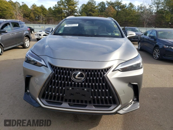 2022 Lexus NX with VIN 2T2AGCEZ4NC009107, listed as a Copart auction lot 36299123 with 2,163 mi miles. Bid and sale history available at carsss.com. Image 5.