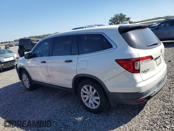2019 Honda Pilot LX with VIN 5FNYF5H12KB006768, listed as a Copart auction lot 43393665 with 59,121 mi miles and Salvage Title. Bid and sale history available at DreamBid. Image 2.
