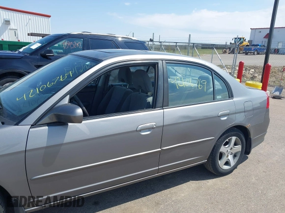 2004 Honda Civic EX with VIN 1HGES26714L022417, listed as a IAAI auction lot 42106769 with Not Provided miles and . Bid and sale history available at DreamBid. Image 6.