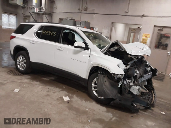 2019 Chevrolet Traverse LT Cloth with VIN 1GNEVGKW2KJ215529, listed as a IAAI auction lot 41723523 with 86,859 mi miles. Bid and sale history available at carsss.com. Image 1.