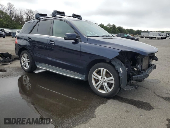 2015 Mercedes-Benz M 350 with VIN 4JGDA5HB2FA482504, listed as a Copart auction lot 62188575 with 233,700 mi miles and Salvage title. Bid and sale history available at DreamBid. Image 4.