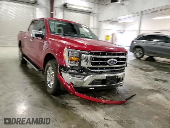 2021 Ford F-150 XL with VIN 1FTFW1E57MKE11716, listed as a Copart auction lot 61458915 with 47,080 mi miles and Salvage title. Bid and sale history available at DreamBid. Image 13.
