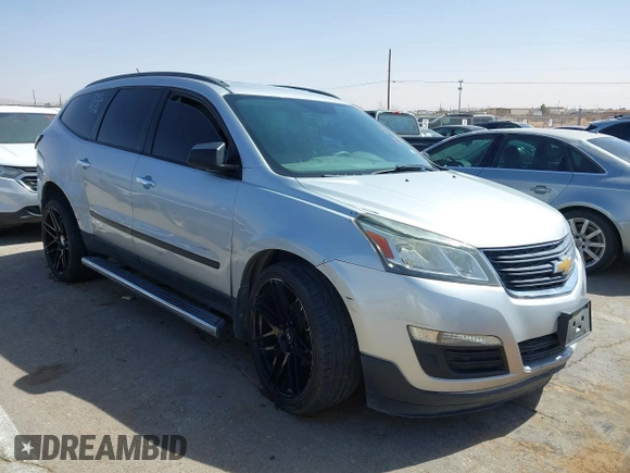 2015 Chevrolet Traverse LS with VIN 1GNKRFEDXFJ388491, listed as a IAAI auction lot 41700140 with 156,233 mi miles and . Bid and sale history available at DreamBid. Image 1.