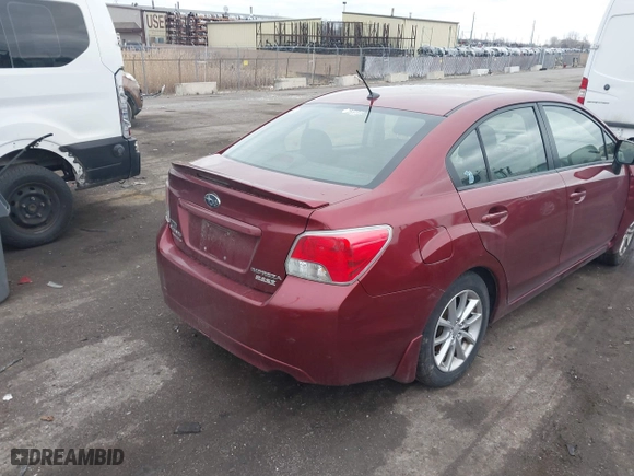 2012 Subaru Impreza Sedan 2.0i Premium with VIN JF1GJAB69CH029527, listed as a IAAI auction lot 41865233 with 110,775 mi miles. Bid and sale history available at carsss.com. Image 4.