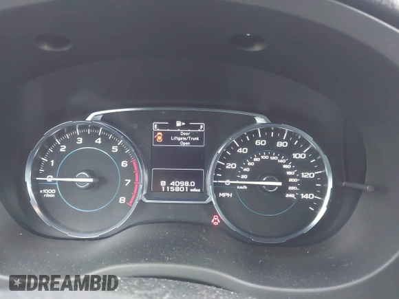 2017 Subaru Forester Touring with VIN JF2SJATC5HH518783, listed as a IAAI auction lot 41889172 with 115,801 mi miles and . Bid and sale history available at DreamBid. Image 7.