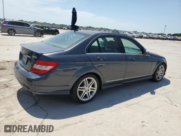 2009 Mercedes-Benz C 350 Sport with VIN WDDGF56X79F208987, listed as a Copart auction lot 56785365 with 155,175 mi miles and Clean title. Bid and sale history available at DreamBid. Image 3.