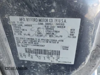 2004 Ford F-250 XL с VIN 1FTNX21L34EB63367, выставлен на аукционе IAAI как лот 41395910 с пробегом 175 223 миль миль и . История ставок и продаж доступна на DreamBid. Изображение 9.
