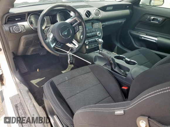 2015 Ford Mustang V6 with VIN 1FA6P8AM3F5385769, listed as a Copart auction lot 55834055 with 77,352 mi miles and Clean title. Bid and sale history available at DreamBid. Image 8.
