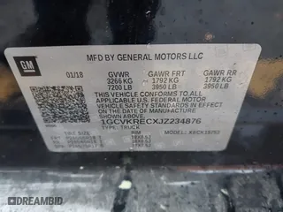 2018 Chevrolet Silverado 1500 LT with VIN 1GCVKRECXJZ234876, listed as a IAAI auction lot 41833091 with 81,366 mi miles. Bid and sale history available at carsss.com. Image 9.