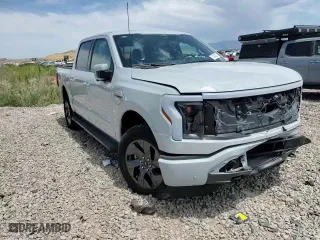 2023 Ford F-150 Lightning Pro with VIN 1FT6W1EV3PWG05348, listed as a Copart auction lot 57430333 with NaN miles. Bid and sale history available at carsss.com. Image 10.