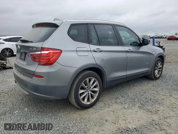 2013 BMW X3 xDrive28i with VIN 5UXWX9C5XD0A27585, listed as a Copart auction lot 50823985 with 119,802 mi miles and Clean Title. Bid and sale history available at carsss.com. Image 3.