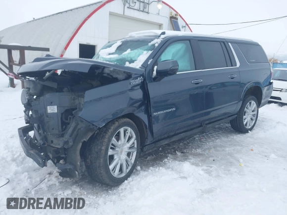 2021 Chevrolet Suburban High Country with VIN 1GNSKGKL0MR394305, listed as a IAAI auction lot 41512181 with 1 mi miles. Bid and sale history available at carsss.com. Image 17.