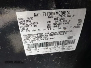 2014 Ford Explorer XLT with VIN 1FM5K8D83EGB11697, listed as a IAAI auction lot 42203447 with 155,027 mi miles and . Bid and sale history available at carsss.com. Image 9.