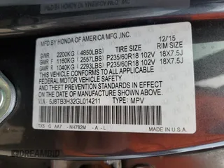 2016 Acura RDX с VIN 5J8TB3H32GL014211, выставлен на аукционе Copart как лот 53205035 с пробегом 109 913 миль миль и Чистый • Clean title. История ставок и продаж доступна на DreamBid. Изображение 12.