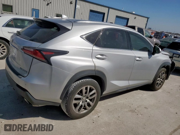 2015 Lexus NX 200t with VIN JTJBARBZ7F2026725, listed as a Copart auction lot 50182485 with 85,505 mi miles and Salvage Title. Bid and sale history available at carsss.com. Image 3.