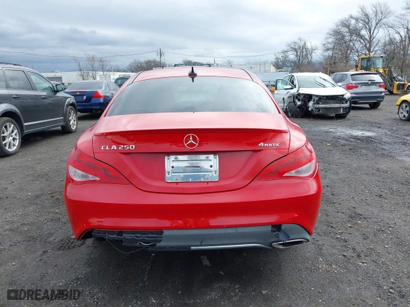 2018 Mercedes-Benz CLA with VIN WDDSJ4GB7JN595119, listed as a IAAI auction lot 41782982 with 105,071 mi miles. Bid and sale history available at carsss.com. Image 16.