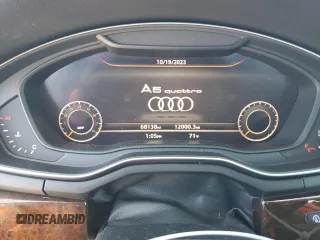 2018 Audi A5 Sportback Prestige with VIN WAUFNCF5XJA066581, listed as a Copart auction lot 72755433 with 68,138 mi miles. Bid and sale history available at carsss.com. Image 9.