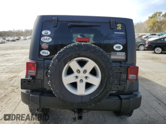 2018 Jeep Wrangler JK Unlimited Sport S with VIN 1C4BJWDG1JL896390, listed as a Copart auction lot 78167144 with 114,813 mi miles and Salvage Title. Bid and sale history available at carsss.com. Image 6.