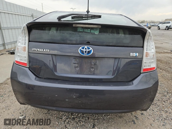 2010 Toyota Prius II with VIN JTDKN3DU0A0242605, listed as a Copart auction lot 51387045 with 0 mi miles and Salvage Title. Bid and sale history available at carsss.com. Image 6.