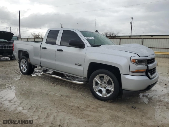 2018 Chevrolet Silverado 1500 Custom with VIN 1GCRCPEC6JZ354984, listed as a Copart auction lot 86601784 with 0 mi miles and Salvage Title. Bid and sale history available at carsss.com. Image 4.