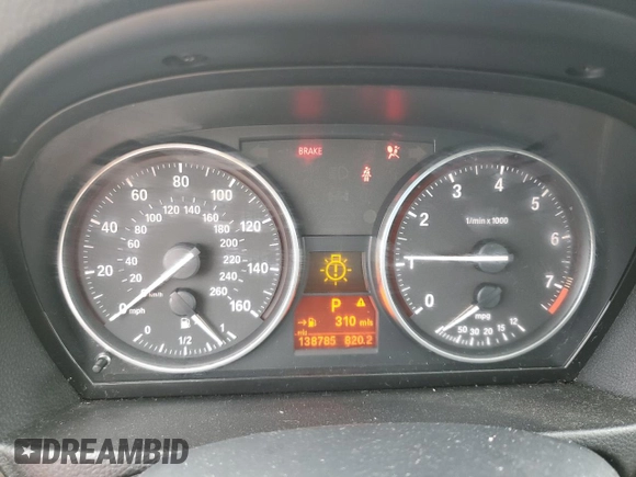 2011 BMW 3 Series 328i with VIN WBAPH5C52BA440582, listed as a Copart auction lot 50029845 with 138,785 mi miles and Salvage Title. Bid and sale history available at carsss.com. Image 9.