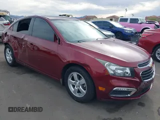 2016 Chevrolet Cruze Limited LT with VIN 1G1PE5SB8G7161122, listed as a IAAI auction lot 41805403 with 94,015 mi miles. Bid and sale history available at carsss.com. Image 1.