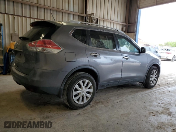2016 Nissan Rogue S with VIN KNMAT2MT9GP661720, listed as a Copart auction lot 53524675 with 93,111 mi miles and Salvage Title. Bid and sale history available at DreamBid. Image 3.