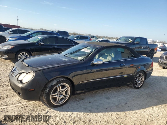 2005 Mercedes-Benz CLK 320 with VIN WDBTK65J55F148952, listed as a Copart auction lot 77080854 with Not Provided miles and Salvage Title. Bid and sale history available at DreamBid. Image 1.