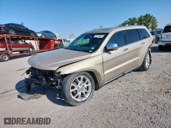 2015 Jeep Grand Cherokee Summit with VIN 1C4RJEJG9FC952192, listed as a Copart auction lot 63714045 with 147,732 mi miles and Salvage title. Bid and sale history available at DreamBid. Image 1.