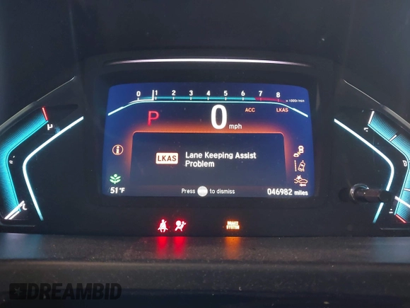 2019 Honda Odyssey EX-L z VIN 5FNRL6H74KB126773, wystawiony jako IAAI lot #41800523 z przebiegiem 46 982 mil mil oraz . Historia ofert i sprzedaży dostępna na DreamBid. Obrazek 7.