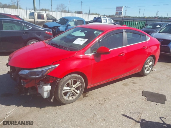2018 Chevrolet Cruze LT with VIN 1G1BE5SM8J7171765, listed as a IAAI auction lot 41744257 with NaN miles. Bid and sale history available at carsss.com. Image 18.