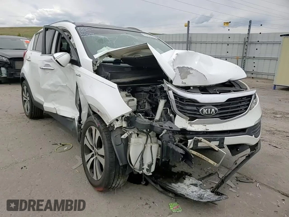2013 Kia Sportage EX with VIN KNDPCCA29D7539463, listed as a Copart auction lot 58605095 with 143,533 mi miles and Salvage title. Bid and sale history available at DreamBid. Image 15.