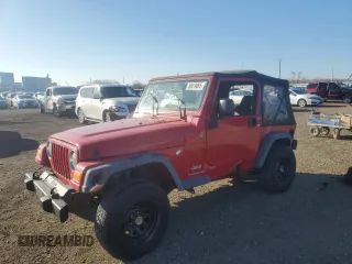 2006 Jeep Wrangler SE with VIN 1J4FA29156P757467, listed as a Copart auction lot 50610065 with 134,848 mi miles and Salvage Title. Bid and sale history available at carsss.com. Image 1.