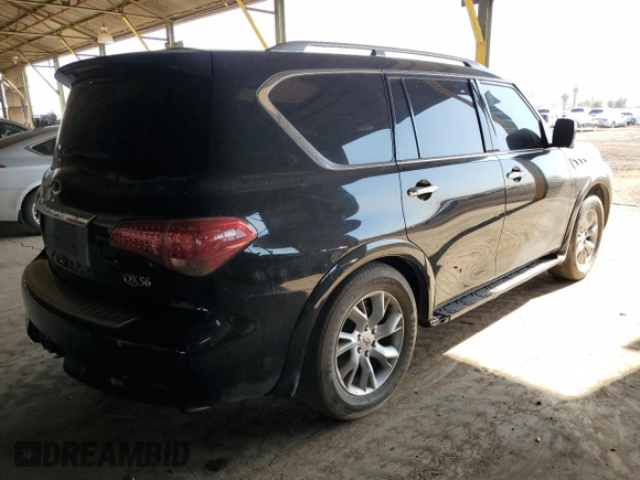 2013 Infiniti QX56 with VIN JN8AZ2NF3D9530326, listed as a Copart auction lot 52571965 with 0 mi miles and Clean Title. Bid and sale history available at carsss.com. Image 3.