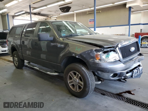 2007 Ford F-150 XLT with VIN 1FTPW14V97FA75893, listed as a Copart auction lot 63287145 with 79,058 mi miles and Salvage title. Bid and sale history available at DreamBid. Image 4.