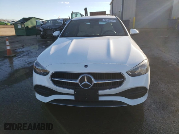 2024 Mercedes-Benz C 300 with VIN W1KAF4HBXRR164323, listed as a Copart auction lot 42512355 with 7,494 mi miles and Salvage Title. Bid and sale history available at DreamBid. Image 5.
