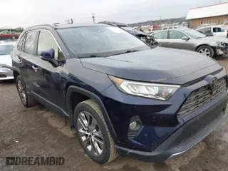 2019 Toyota RAV4 Limited with VIN JTMN1RFV4KD501124, listed as a IAAI auction lot 41510377 with 95,114 mi miles. Bid and sale history available at carsss.com. Image 1.