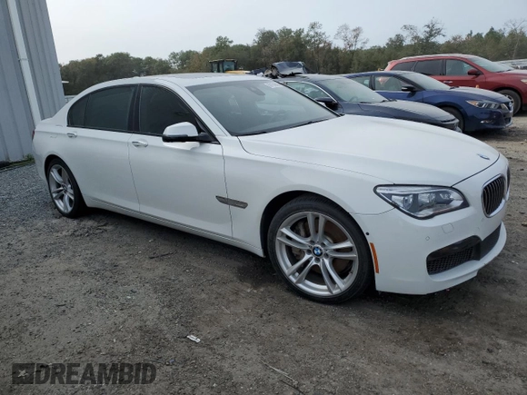 2015 BMW 7 Series 750Li with VIN WBAYE8C5XFD781554, listed as a Copart auction lot 80150903 with 60,919 mi miles and . Bid and sale history available at DreamBid. Image 4.