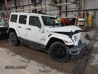2021 Jeep Wrangler Unlimited Sahara with VIN 1C4JJXP60MW830307, listed as a IAAI auction lot 41869863 with 37,201 mi miles and . Bid and sale history available at DreamBid. Image 1.