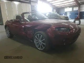 2006 Mazda MX-5 Miata Grand Touring with VIN JM1NC25F760121395, listed as a Copart auction lot 59712275 with 45,498 mi miles and Salvage title. Bid and sale history available at DreamBid. Image 4.