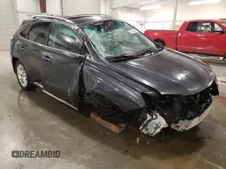 2011 Lexus RX 450h with VIN JTJBC1BA7B2418961, listed as a Copart auction lot 53320645 with 201,321 mi miles and Salvage Title. Bid and sale history available at DreamBid. Image 4.
