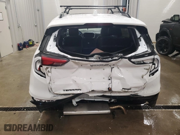 2021 GMC Terrain SLT with VIN 3GKALVEV5ML345471, listed as a Copart auction lot 42094475 with Not Provided miles and Salvage Title. Bid and sale history available at DreamBid. Image 6.