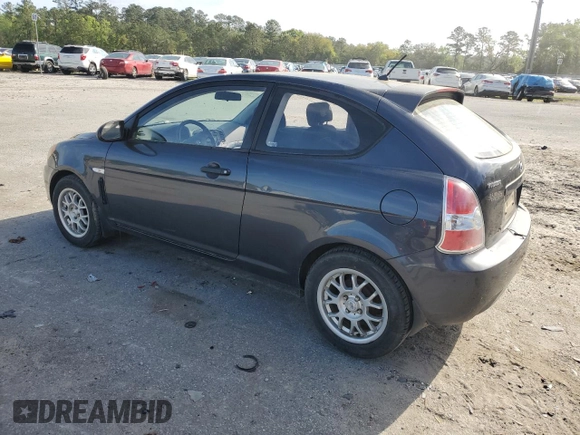 2007 Hyundai Accent GS with VIN KMHCM36CX7U045059, listed as a Copart auction lot 52089115 with 88,166 mi miles and Salvage title. Bid and sale history available at DreamBid. Image 2.