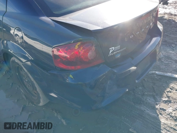 2013 Dodge Avenger SE with VIN 1C3CDZAB1DN544719, listed as a IAAI auction lot 41732090 with 205,536 mi miles and . Bid and sale history available at DreamBid. Image 6.