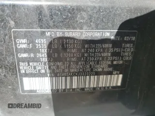 2018 Subaru Outback Limited with VIN 4S4BSAKCXJ3323225, listed as a Copart auction lot 48329005 with 106,737 mi miles and Salvage Title. Bid and sale history available at DreamBid. Image 14.