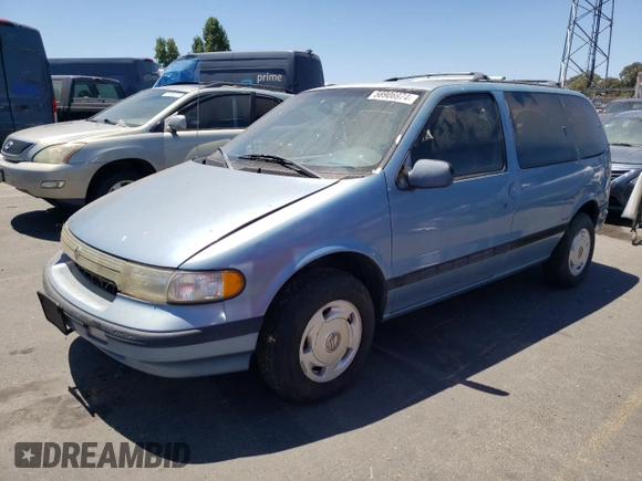 1994 Mercury Villager GS z VIN 4M2DV11WXRDJ06886, wystawiony jako Copart lot #58906974 z przebiegiem 127 904 mil mil oraz Szkody całkowita. Historia ofert i sprzedaży dostępna na DreamBid. Obrazek 1.